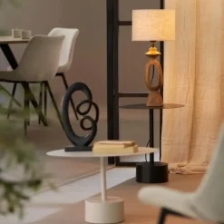 Lampvoet Django - Hout - 11x9x45cm