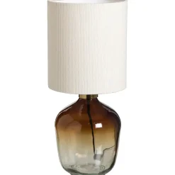 Lampvoet Mois bruin glas E27 26,5xØ16,5 cm