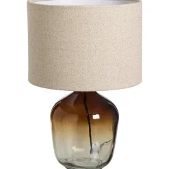 Lampvoet Mois bruin glas E27 26,5xØ16,5 cm