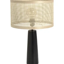 Lampvoet Rowen - zwart - 35x Ø18,5 cm