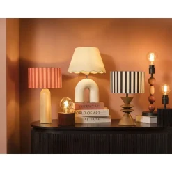 Lampvoet Timber bruin E27 - 30x13x13 cm