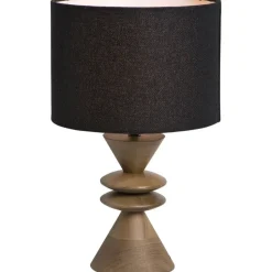 Lampvoet Timber bruin E27 - 30x13x13 cm