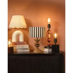 Lampvoet Timber bruin E27 - 30x13x13 cm