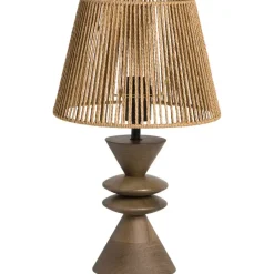 Lampvoet Timber bruin E27 - 30x13x13 cm