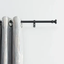 Lange gordijnroede - uitschuifbare gordijn rail - stang van 250-360 cm - zwart