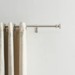 Lange gordijnroede - uitschuifbaar - 250-360 cm - zilvergrijs