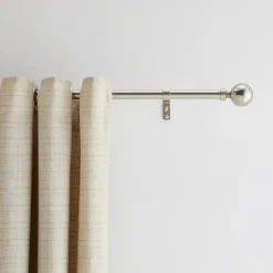 Lange Gordijnroede - Uitschuifbare Gordijn Rail - Stang van 240-360 cm - Zilver