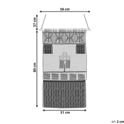 LARKANA - Wanddecoratie - Beige - Katoen