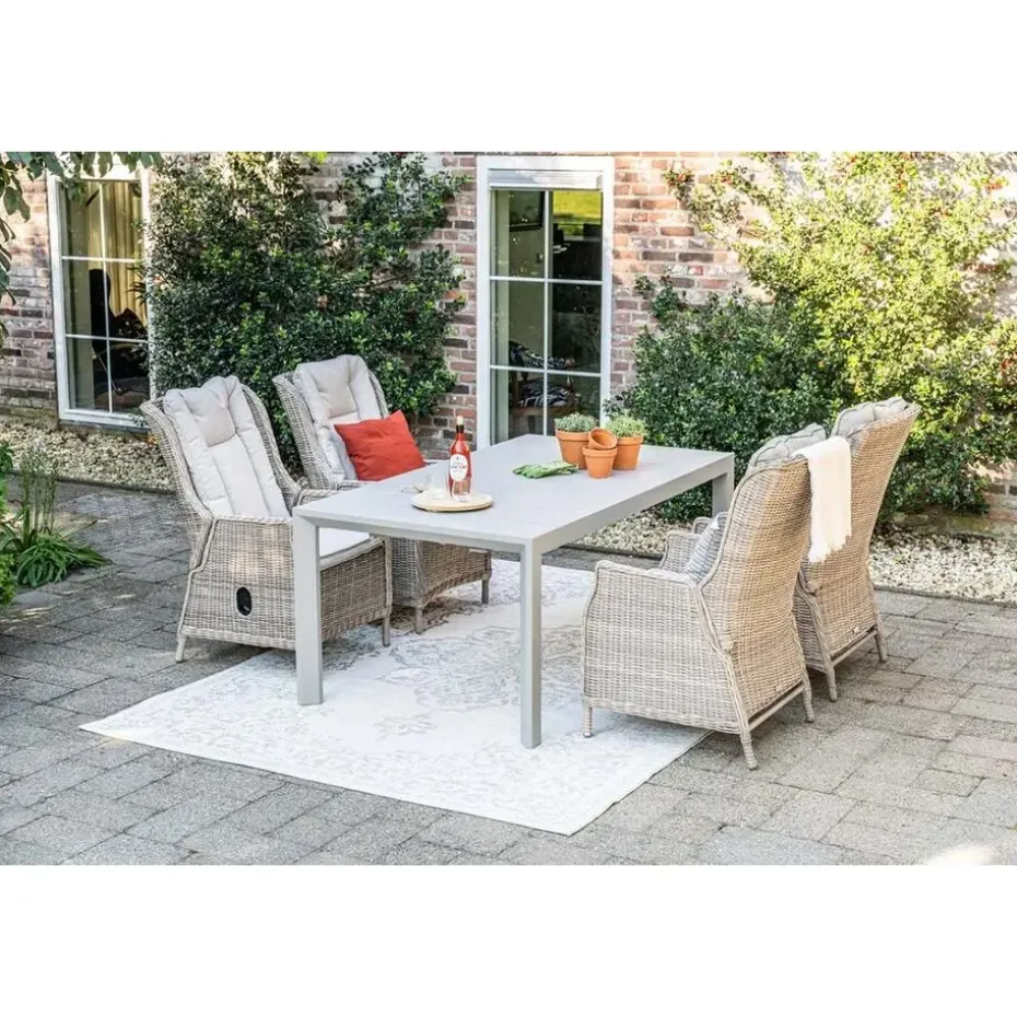 Latina uitschuifbare tafel - 180/230x100 cm - taupe