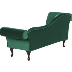 LATTES - Chaise longue - Groen - Linkerzijde - Fluweel