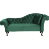 LATTES - Chaise longue - Groen - Rechterzijde - Fluweel