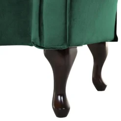 LATTES - Chaise longue - Groen - Rechterzijde - Fluweel