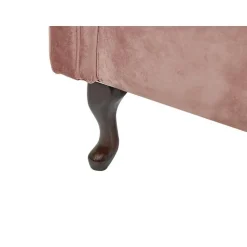 LATTES - Chaise longue - Roze - Linkerzijde - Fluweel