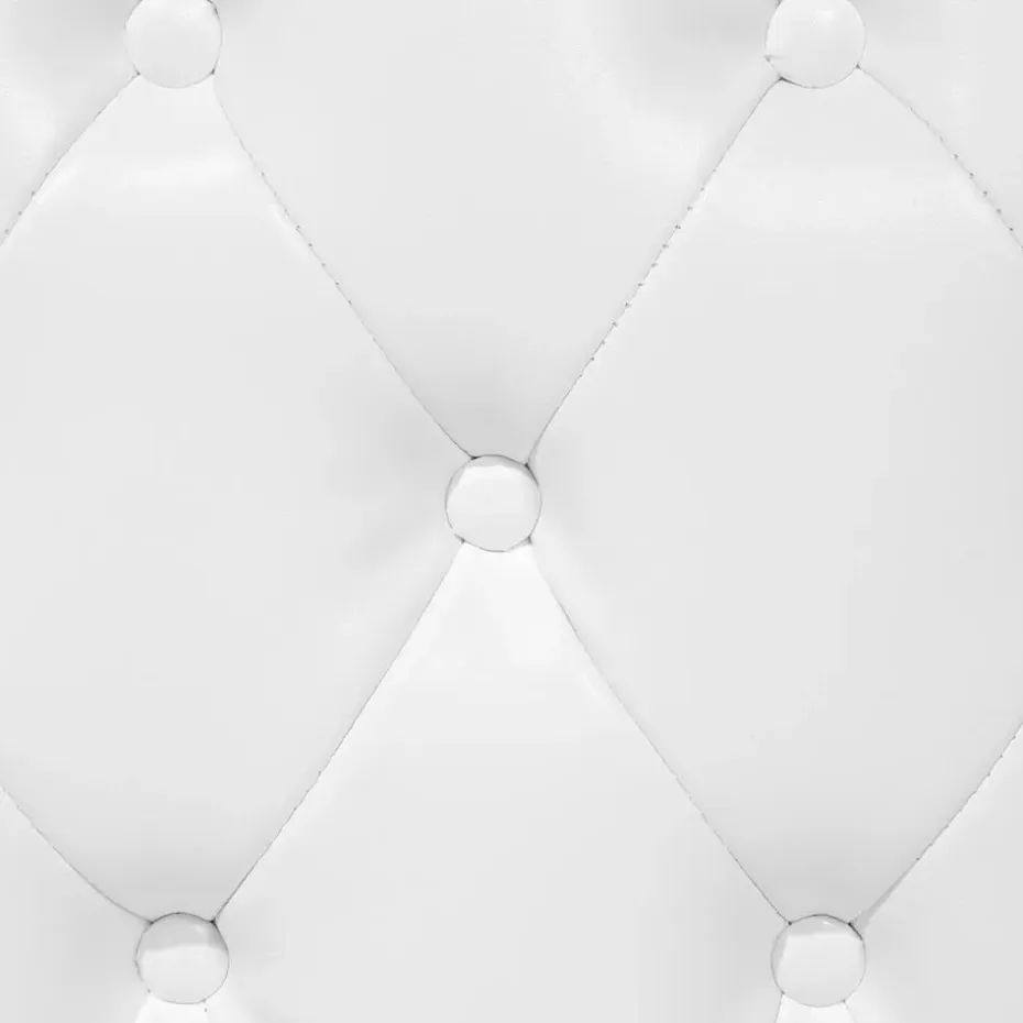 LATTES - Chaise longue - Wit - Linkerzijde - Kunstleer