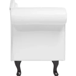 LATTES - Chaise longue - Wit - Linkerzijde - Kunstleer