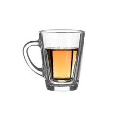 LAV Theeglazen/koffie glazen - transparant glas - 2x - 250 ml