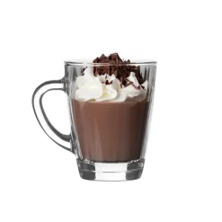 LAV Theeglazen/koffie glazen - transparant glas - 2x - 250 ml