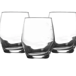 LAV Waterglazen Ella - transparant glas - 3x stuks - 370 ml