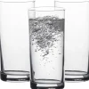LAV Waterglazen Liberty - transparant glas - 3x - 295 ml