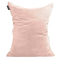 Lebel zitzak rib velours - roze - 100x150 cm