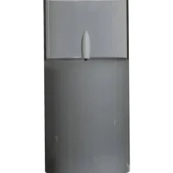 Led kaars in glas - grijs - 15xØ7,5 cm
