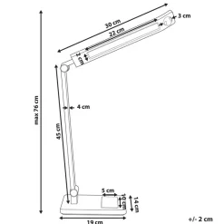 LEPUS - Bureaulamp LED - Wit - Synthetisch materiaal