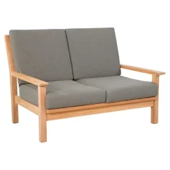 Les - Teak loungebank teak 124cm + kussen