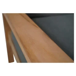 Les - Teak loungebank teak 124cm + kussen