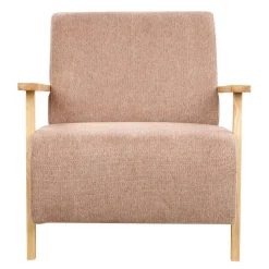 LESJA - Fauteuil - Roze - Stof
