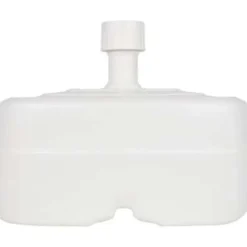 Lesli Living Parasolvoet met wieltjes - wit - 48 x 48 cm - 50 liter