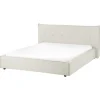 LESTRE - Tweepersoonsbed - Gebroken wit - 160 x 200 cm - Linnen
