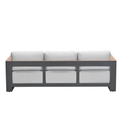 Levanto driezitsbank - c.black - valley sand light teaklook