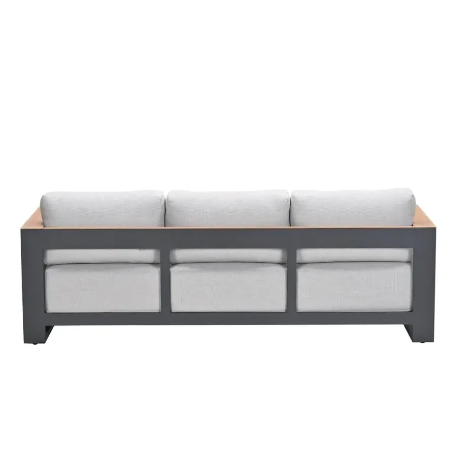 Levanto driezitsbank - c.black - valley sand light teaklook