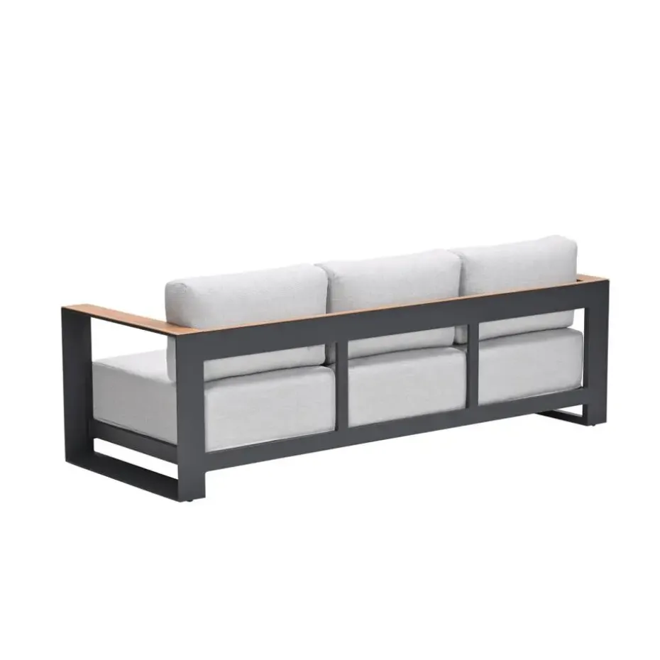 Levanto driezitsbank - c.black - valley sand light teaklook