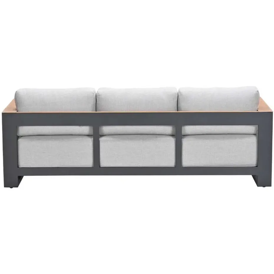 Levanto driezitsbank - c.black - valley sand light teaklook