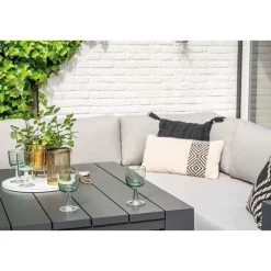 Levanto lounge-diningtafel - 111x111 cm - carbon black