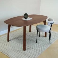 Lewis & Loft Eettafel Luna – Deens ovaal – 160 x 100 cm – Bruin