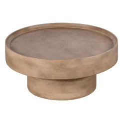 Lewis & Loft Salontafel Luus - FSC® mangohout - Rond ⌀80 cm - Bruin