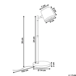 LIBRA - Bureaulamp LED - Zwart - Synthetisch materiaal