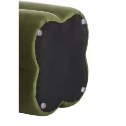 Light & Living - Nalani poef 38x38x45 cm velvet- olijfgroen