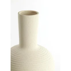 Light & Living - Ulloa vaas deco Ø34x52 cm - keramiek mat crème