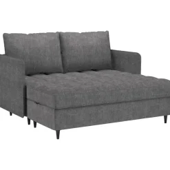 Lindhus - Bank met chaise longue omkeerbaar in stof grijs