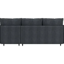 Lindhus - Bank met chaise longue omkeerbaar in corduroy antraciet