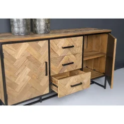 Livingfurn - Dressoir Accent 180cm - Teakhout