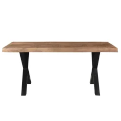 Livingfurn - Eetkamertafel Tree - X-Poten - Mango Hout - 220 - Bruin