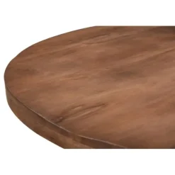 Livingfurn - Eetkamertafel Rocky Round Spider 150cm - Mangohout / Gecoat Staal