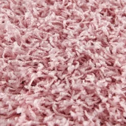 Loca Shaggy Rond Vloerkleed Licht Roze Hoogpolig - 150 CM ROND