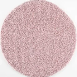 Loca Shaggy Rond Vloerkleed Licht Roze Hoogpolig - 150 CM ROND