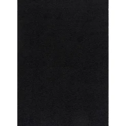 Loca Shaggy Vloerkleed – Modern Uni Effen – Zwart Hoogpolig & Zacht - 200x290 CM