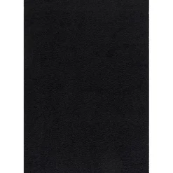 Loca Shaggy Vloerkleed – Modern Uni Effen – Zwart Hoogpolig & Zacht - 200x290 CM